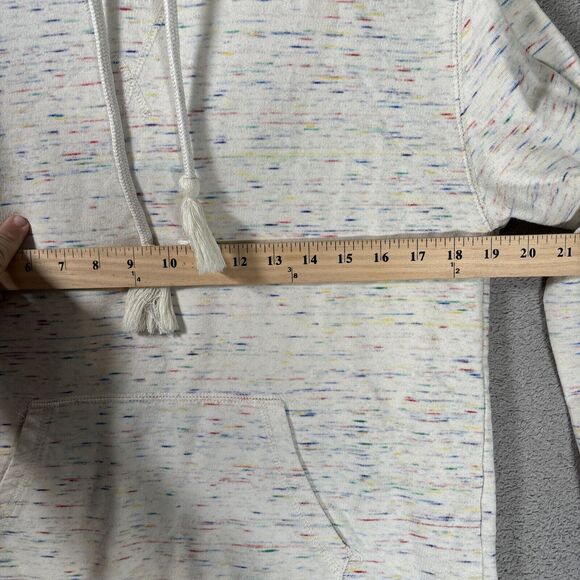 J Crew Hoodie Women’s Size S Tassel Multicolor Geometric Jawbreaker Confetti - Picture 4 of 8